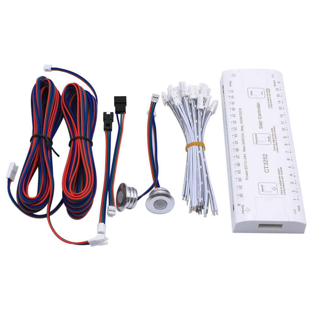 CT3288 DC12-24V Smart Sensor 32-way Steps LED controller CT3288 DC12-24V Smart Sensor 32-way Steps LED controller